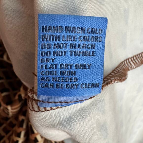 J.McLaughlin Falcon Bainbridge Woven Midi Dress XL Geometric Print Vegan Leather - Picture 7 of 9